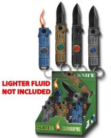 3" Keychain Lighter Knife Display (12 Ct)