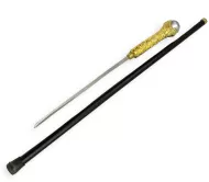 38" Walking Cane Sword-Gold