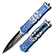 Blue Skull Spring Assist Knife