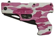 Pink Camo Gun Shaped Spring Assist Knife