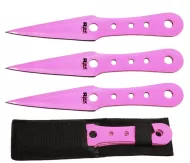 3 Pc Throwing Knife Set-Pink