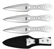 6.5" 3 Piece Throwing Knife Set-Silver