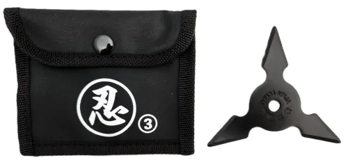 3.5" Three Point Black Throwing Star