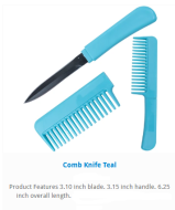 Comb Knife (Teal)