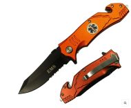 Orange EMS Spring Assist Knife