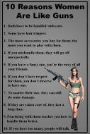 8x12 Metal Signs "10 Things Woman/Guns"
