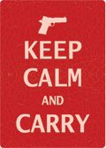 12 x 17 Metal Sign "Keep Calm & Carry"