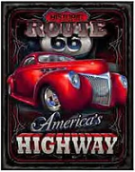 12x15 Metal Sign "Rt 66 American Hwy"