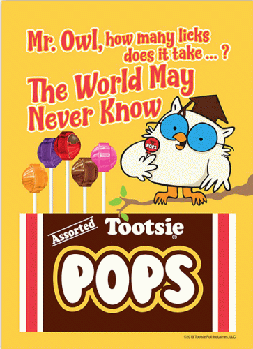 8x12 Metal Sign "Tootsie Pop"