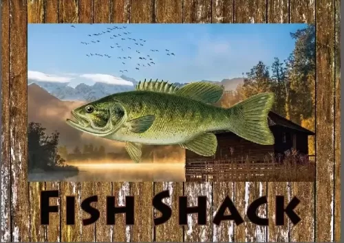 8"x12" Metal Sign "Fish Shack"