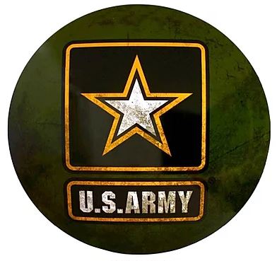 15" Dome Sign "Army Star"