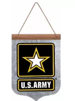 Army Metal Banner with String