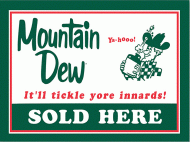 12 x17 Metal Sign "Mountain Dew Horizontal"