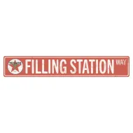 36"x6" Texaco Filling Station Street Sign
