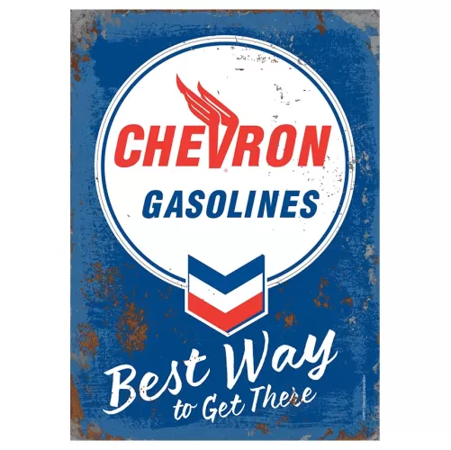 12x17 Sign "Chevron Best Way"