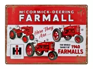 12x17 Rolled Edge Metal Sign-1960 Farmalls