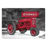 12x17 Rolled Edge Metal Sign-Farmall (Gray)