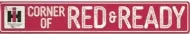 36"x6" IH Corner of Red & Ready Die Cut Street Sign