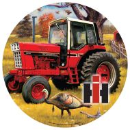 15" Dome Sign: IH Tractor w/Turkey