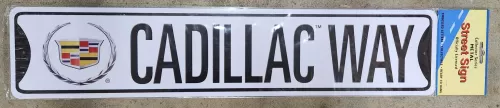 5"x24" Cadillac Way Metal Sign