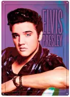 12x17 Rolled Edge Metal Sign "Elvis Presley"