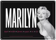 12x17 Rolled Edge Metal Sign "Marilyn Monroe"