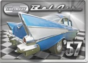 12x17 Rolled Edge "57 Bel-Air"