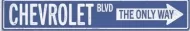 36"x6" Chevrolet Blvd Street Sign