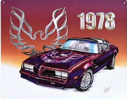 12x15 Metal Sign: 1978 Firebird