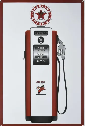 11.75"x17.75" Aluminum Sign: Texaco