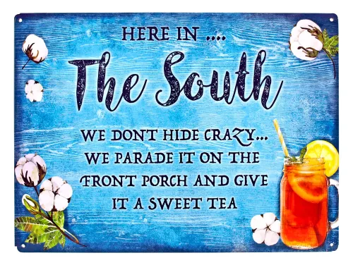 11.75"x17.75" Aluminum Sign: The South