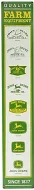 John Deere Vertical Logo Embossed Metal Sign-30"x5"