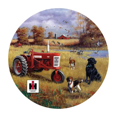 15" Dome Sign: IH Farmall w/ Dog