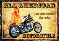 8x12 Metal Sign "American Motorcycle"