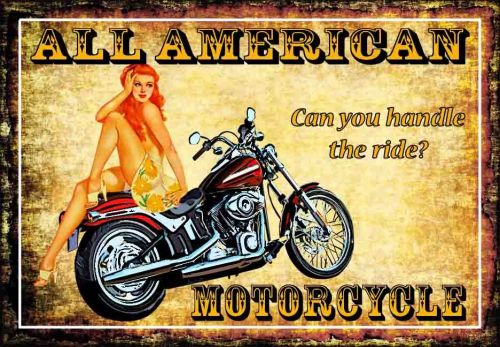 12x16 Metal Sign "American Motorcycle"