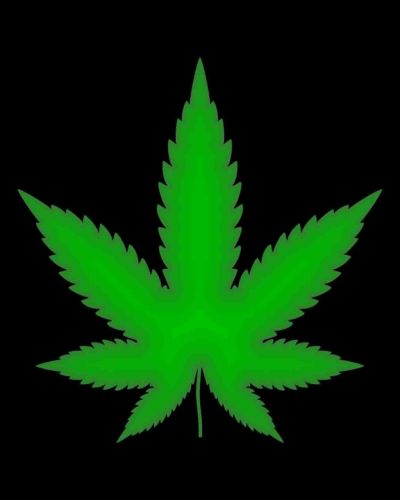 8x12 Metal Sign: Pot Leaf