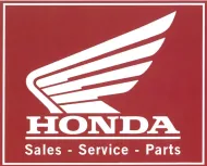 12"x15" Metal Sign "Honda Sales/Service/Parts"