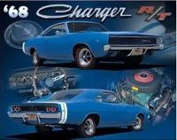 12x15 Metal Sign "68 Charger"