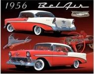 12x15 Metal Sign "56 Bel Air"