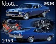 12x15 Metal Sign "69 Blue Nova"