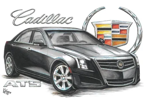 12x15 Metal Sign "Cadillac ATS"