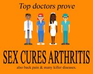 8x12 Metal Sign "Sex Cures"