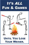 12x16 Metal Sign "Fun & Games"