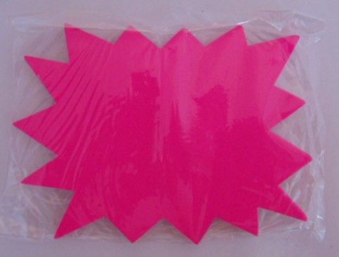 20 pc Neon Pink Paper Tags