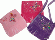 Butterfly Purse w/Fringe (Youth/Crossbody)