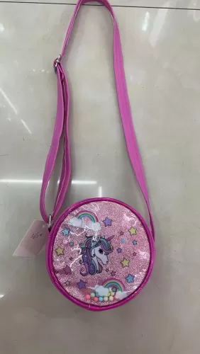 5" Round Unicorn Purse (3 Colors)