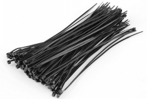 100 Count 4x200 Black Cable Tie (5/32" x 8")