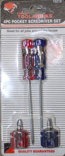 4 pc Pocket Screwdriver Set