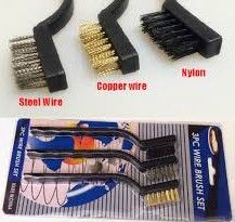 3 pc Wire Brush Set