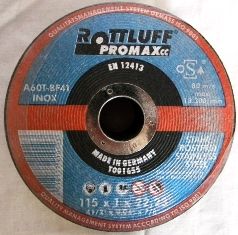 4 1/2" x 1/8" Metal Cutting Wheel